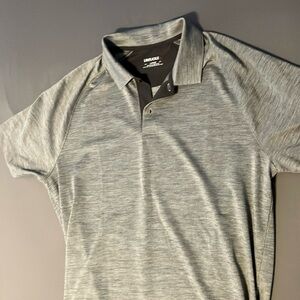 UNTUCKit Heather Light Gray Men's Polo